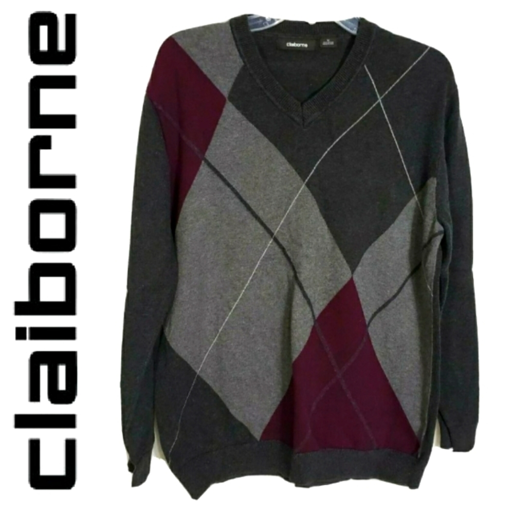 Claiborne Argyle Sweater